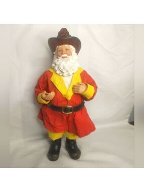 Possible Dreams Clothtique Fireman Santa Claus figurine